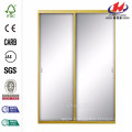 72 po x 80-1 / 2 po. Style Lite Bright Gold Aluminium Encadré Miroir Porte coulissante intérieure